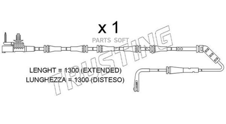 

Тормозные колодки TRUSTING дисковые SU400