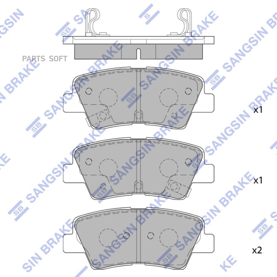 

Тормозные колодки Sangsin brake SP4459