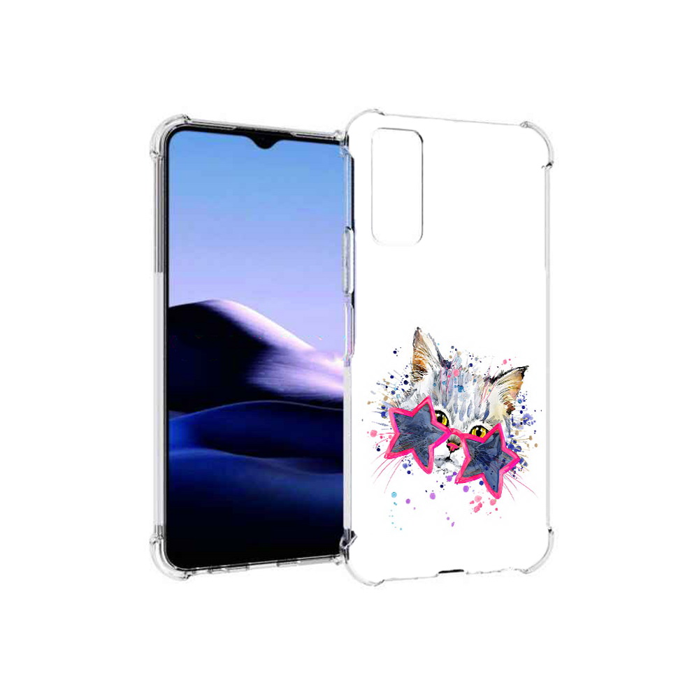 

Чехол MyPads Tocco для Vivo Y20 звездные очки (PT154038.379.353), Прозрачный, Tocco