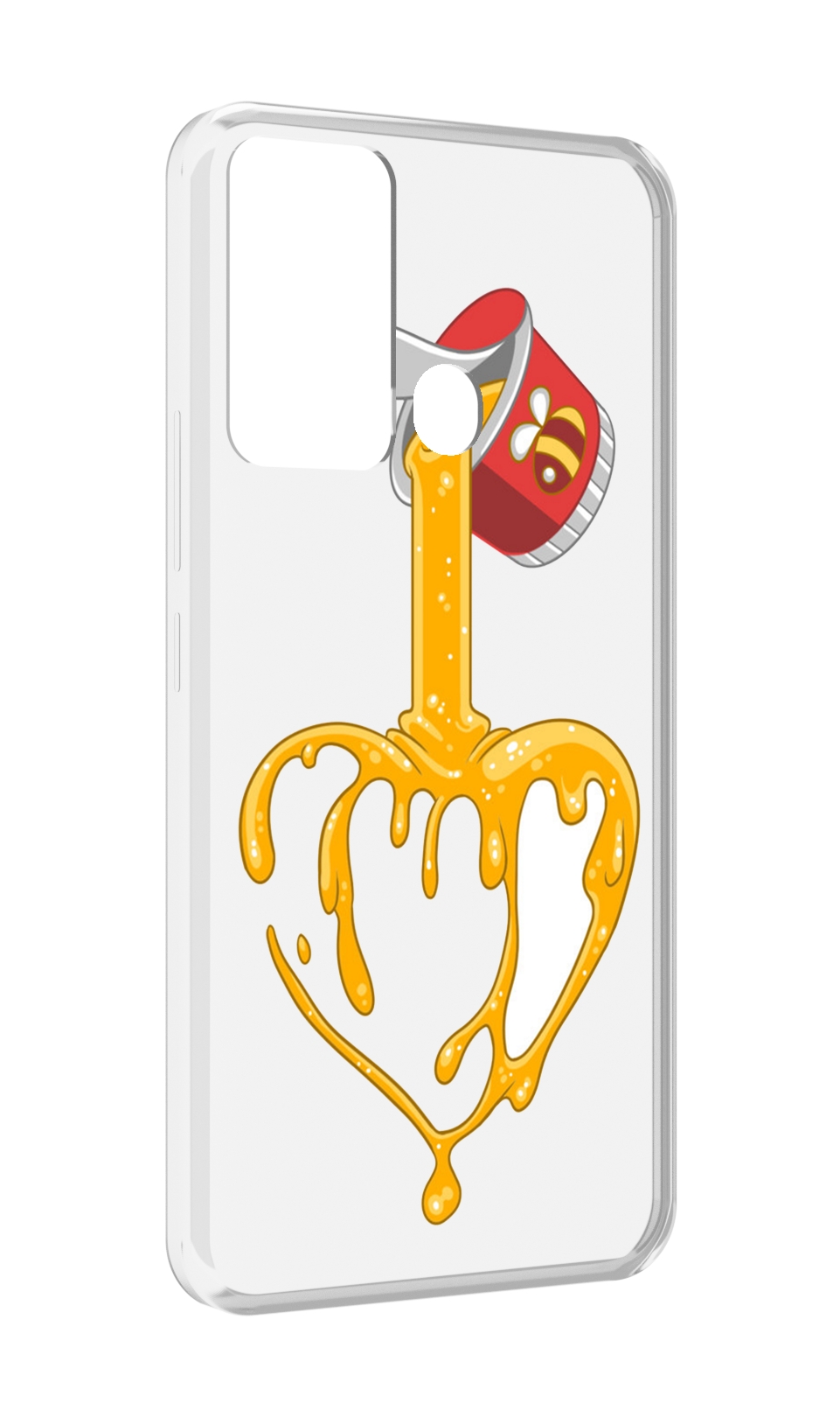 

Чехол MyPads медовое сердце для Infinix Hot 12i, Прозрачный, Tocco