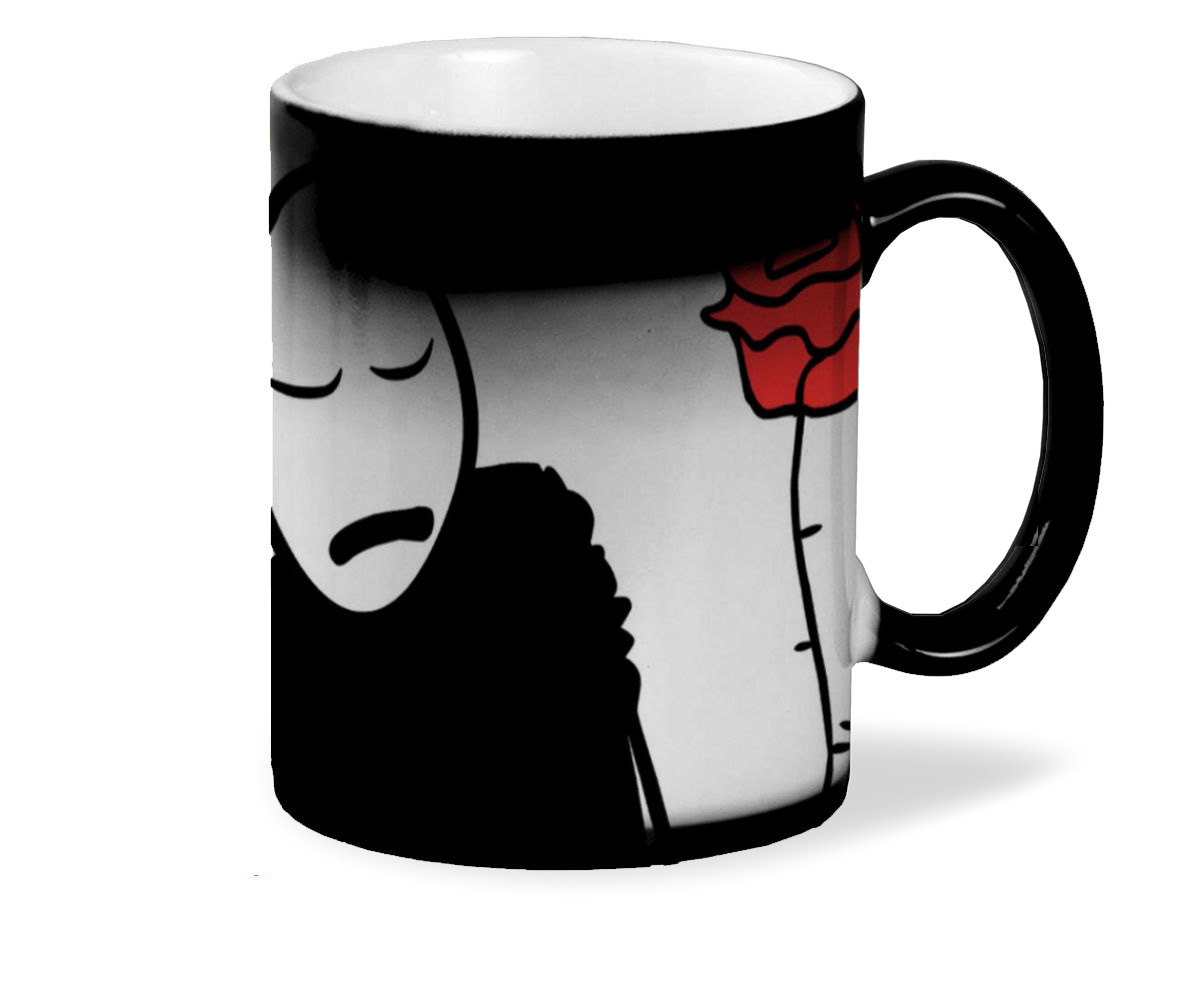 

Кружка хамелеон черный CoolPodarok Мультфильм. Мистер фримен