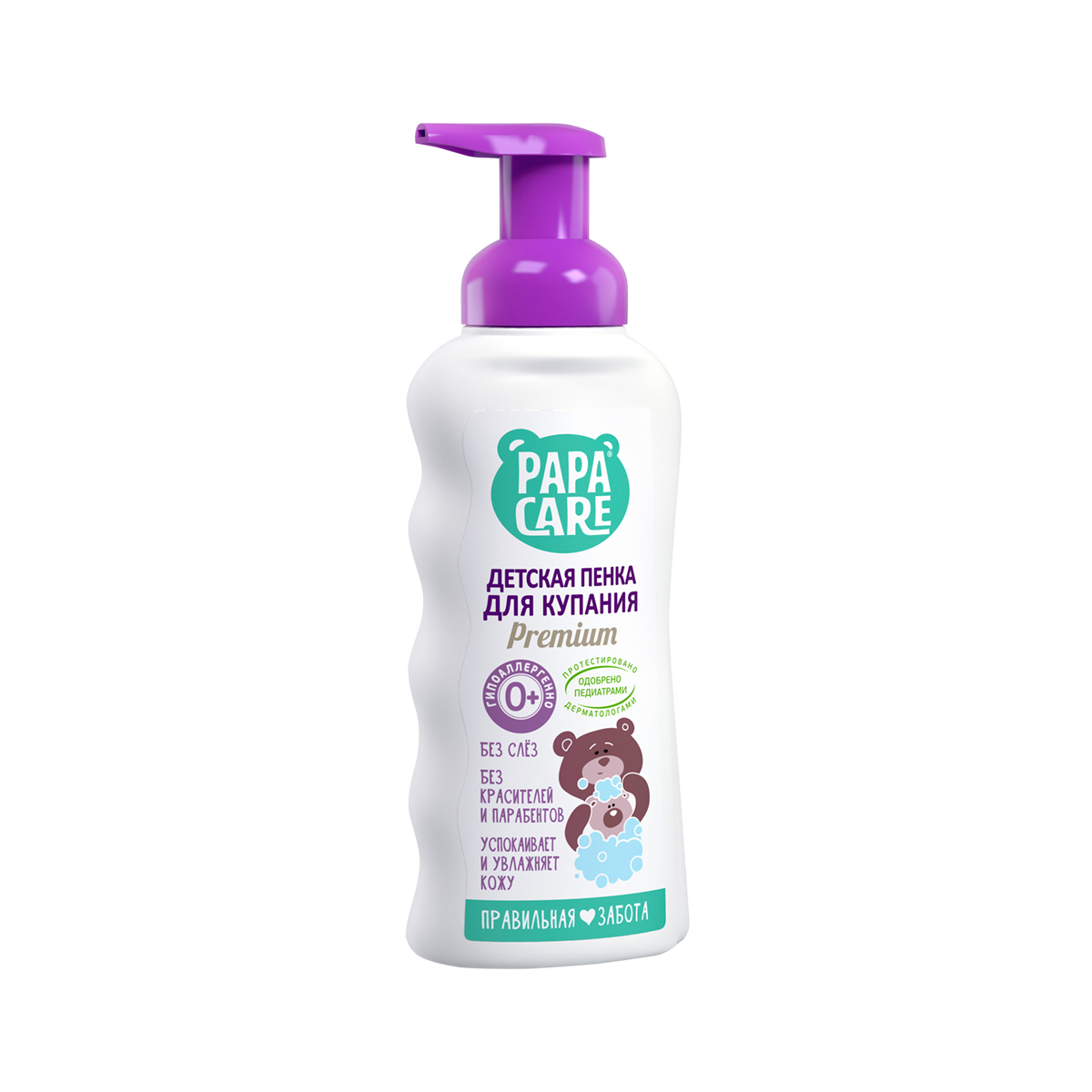 

Пена детская PAPA CARE для купания 250 мл (1/12), Белый