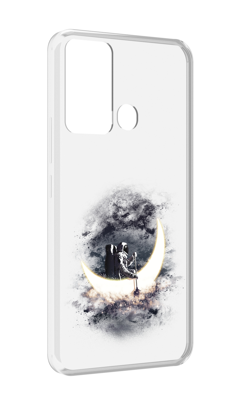

Чехол MyPads лунный путешественник для Infinix Hot 12i, Прозрачный, Tocco