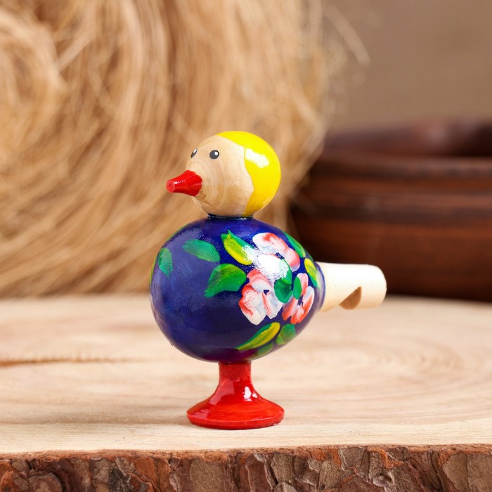 Свистулька Птичка, 8,5 см, микс, ручная роспись 3 шт игрушка ёлочная royal collection птичка на шишке в ассортименте