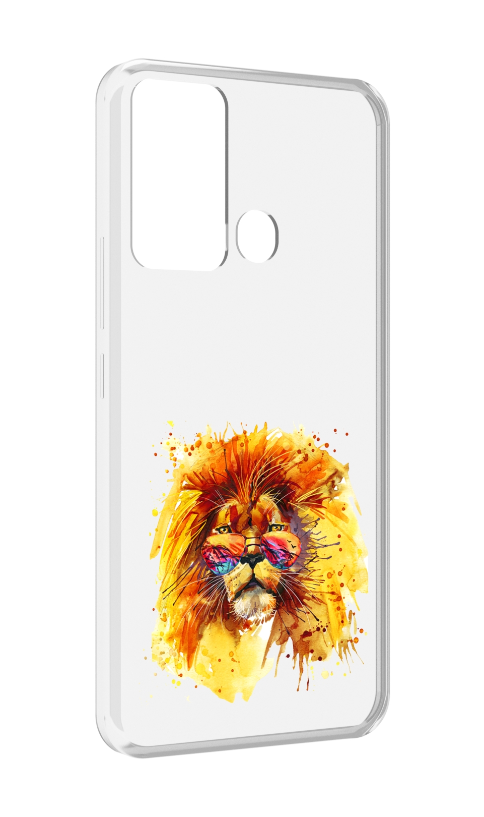 

Чехол MyPads лев в очках для Infinix Hot 12i, Прозрачный, Tocco