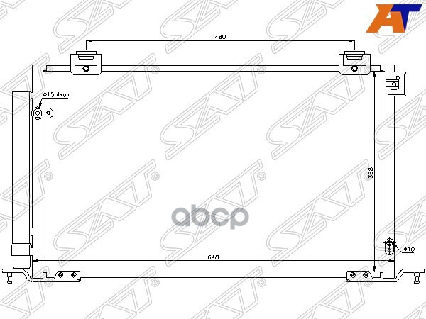 

Радиатор Кондиционера Toyota Avensis Azt25# 03-08 Sat арт. ST-TY25-394-0