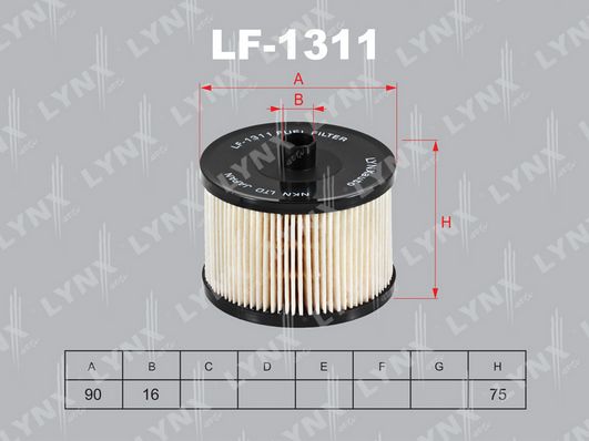 LF-1311_фильтр топливный! Citroen C5, Ford Galaxy, Peugeot 307/407/607, Volvo S40 2.0D 04>