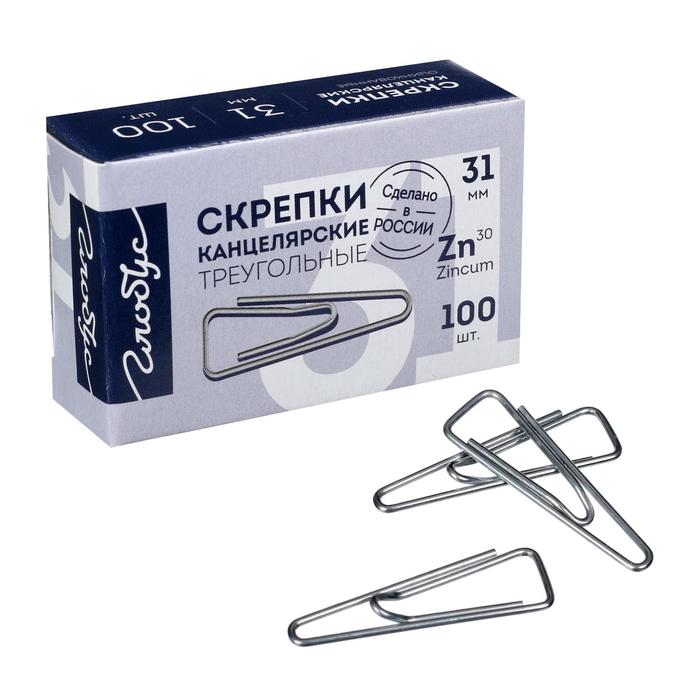 

Скрепки канцелярские Globus, 100 шт, 31 мм, оцинкованные, с загнутым краем(2 шт)
