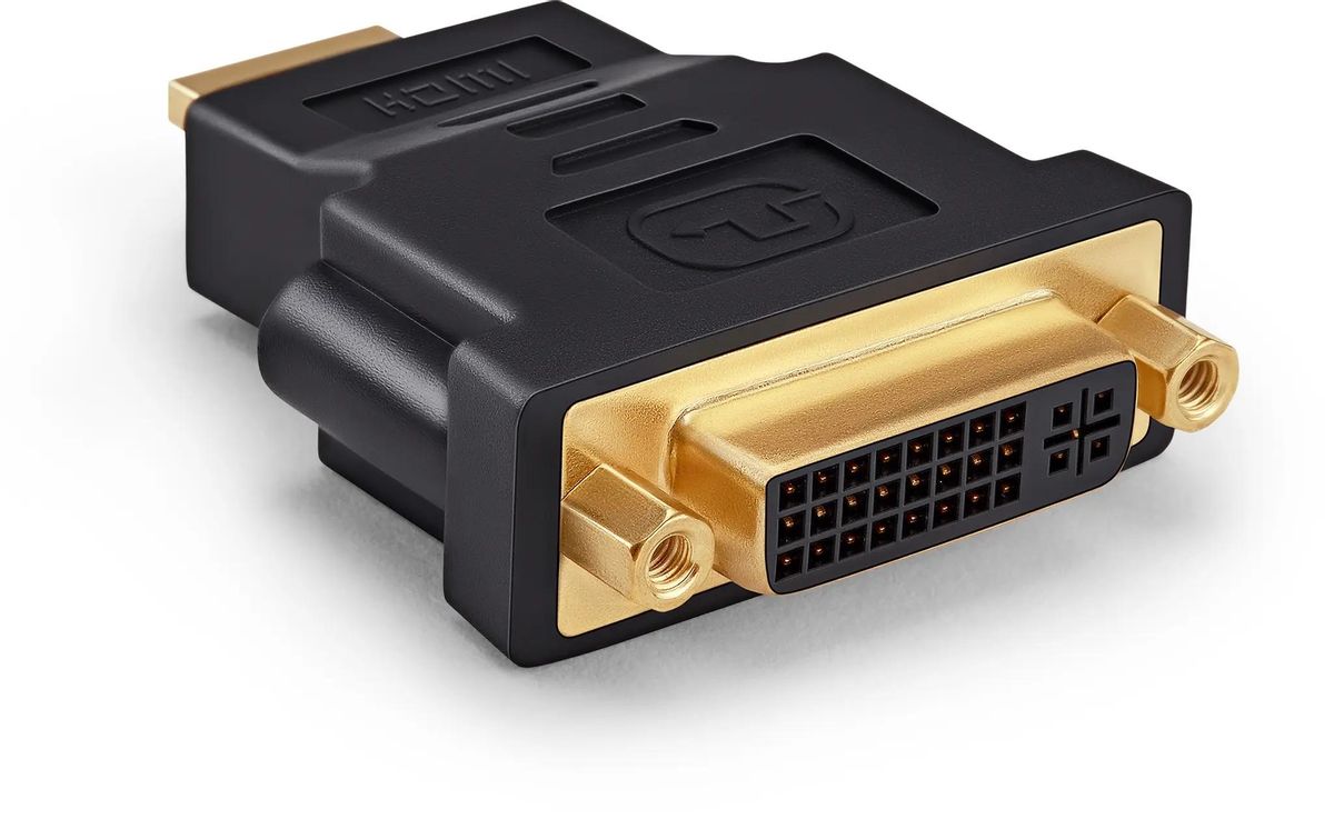 

Переходник Buro HDMI-DVI вилка-розетка м (HDMI-19M-DVI-I(F)-ADPT) черный