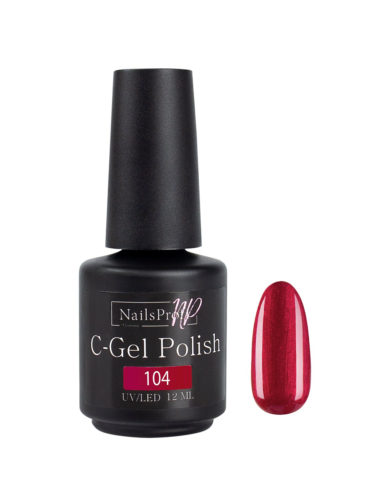 фото Гель лак для ногтей маникюра педикюра nailsprofi / c-gel polish-s 104 - 12 мл