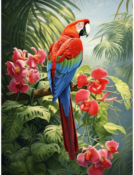 

Алмазная мозаика на подрамнике Яго, 90x70 см, 50 цветов, 67291, ПРА-455