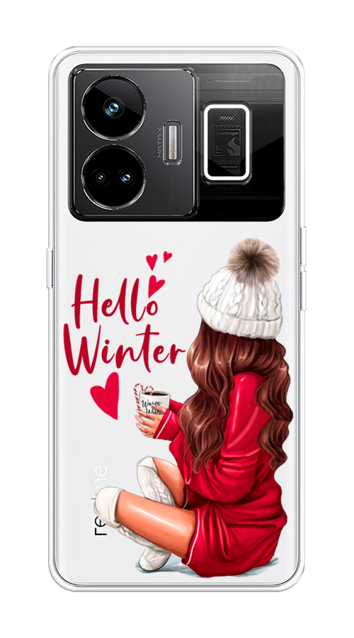 

Чехол на Realme GT Neo 5 5G/GT 3 "Hello winter", Красный;белый;коричневый, 2513650-5