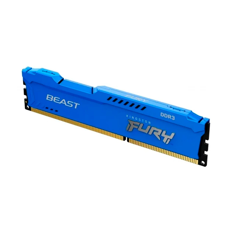 фото Оперативная память kingston fury beast blue (kf318c10b/4), ddr3 1x4gb, 1866mhz