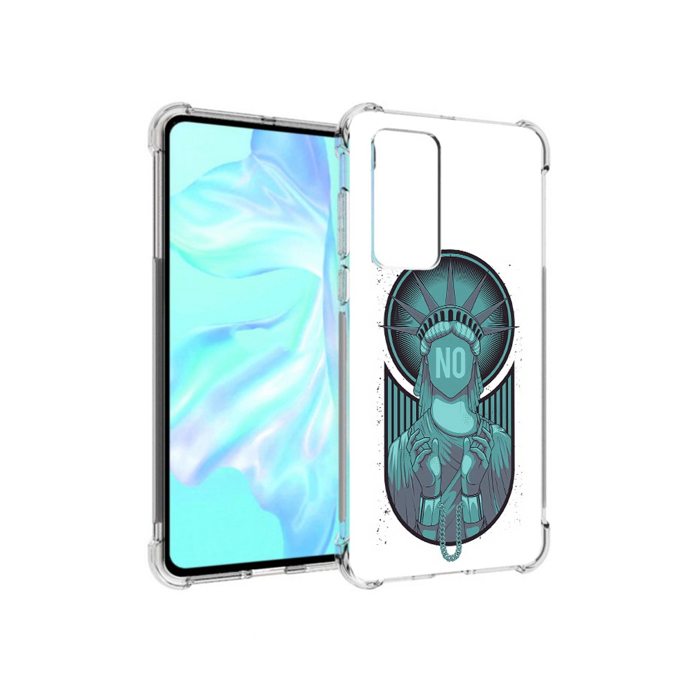 

Чехол MyPads Tocco для Huawei P40 статуя свободы зеленый, Прозрачный, Tocco