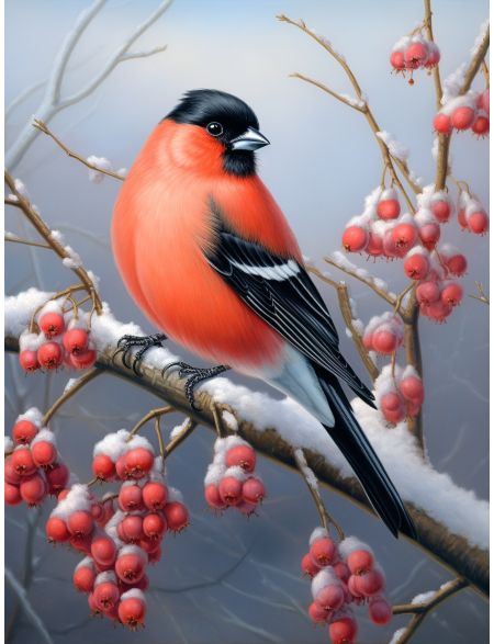 

Алмазная мозаика без подрамника Калинка, 40x30 см, 50 цветов, 67264, РА-453