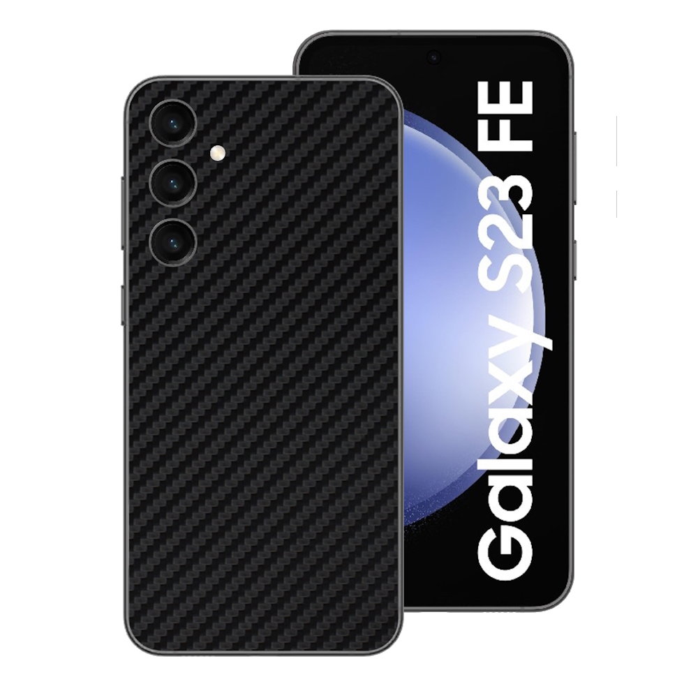 

Защитная пленка под карбон для Samsung Galaxy S23 FE на заднюю часть черная, CBS23FE