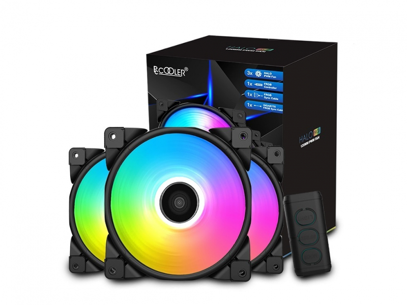 

Корпусной вентилятор PCCooler HALO FRGB (3 in 1)