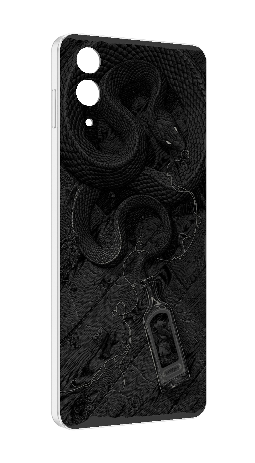 

Чехол MyPads змея с бутылкой для Samsung Galaxy Z Flip 4 (SM-F721), Прозрачный, Tocco