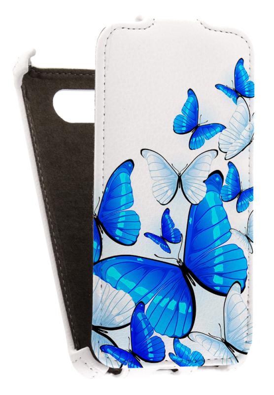 

Кожаный чехол для Nokia Lumia 820 Redberry Leather Case (Белый) (Дизайн 11/11)