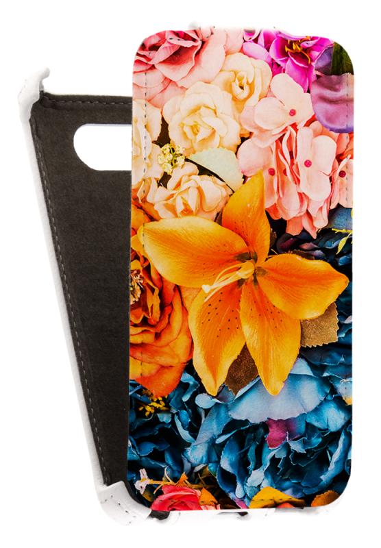 

Кожаный чехол для Nokia Lumia 820 Redberry Leather Case (Белый) (Дизайн 9/9)