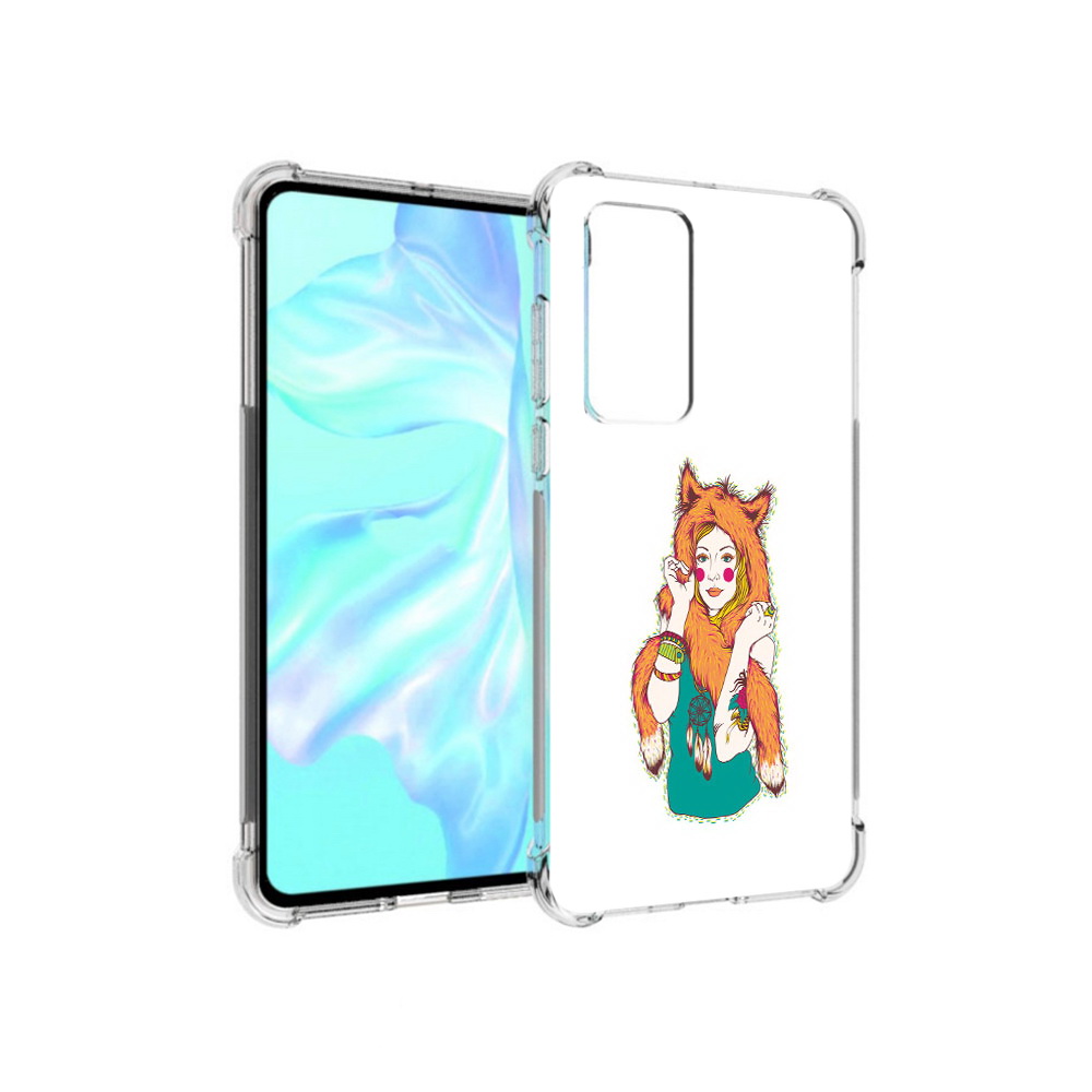

Чехол MyPads Tocco для Huawei P40 Девушка лиса, Прозрачный, Tocco