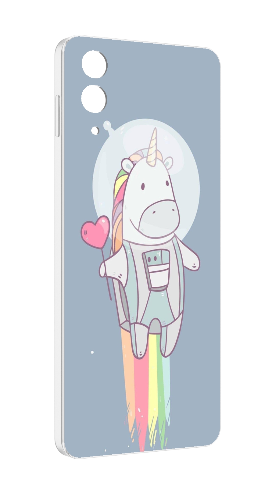 

Чехол MyPads единорог летит за орбиту для Samsung Galaxy Z Flip 4 (SM-F721), Прозрачный, Tocco