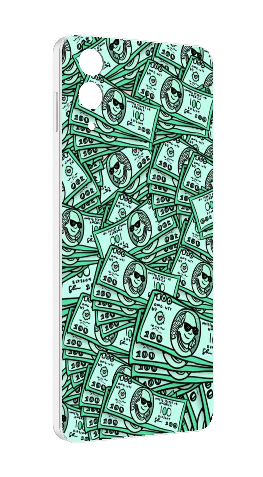 

Чехол MyPads доллары картинка для Samsung Galaxy Z Flip 4 (SM-F721), Прозрачный, Tocco