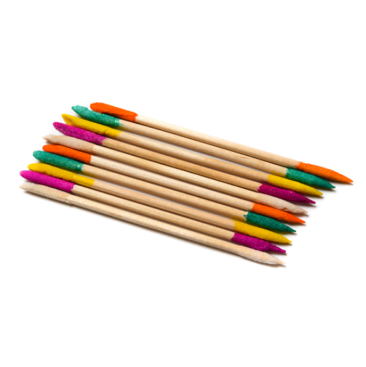 Палочки деревянные с абразивным наконечником 12 см (10 шт./уп) shik палочки деревянные micro sticks 100 шт