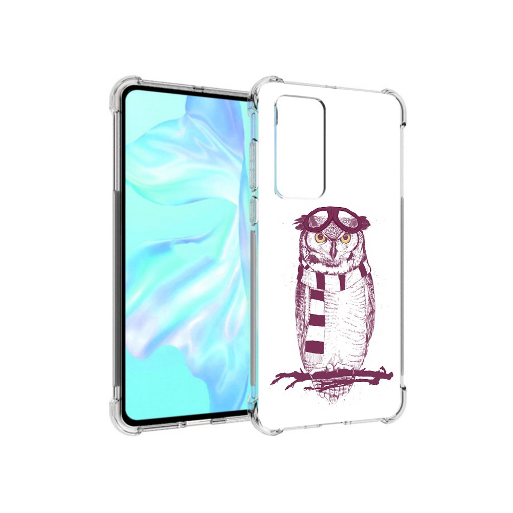 

Чехол MyPads Tocco для Huawei P40 сова-летчик, Прозрачный, Tocco