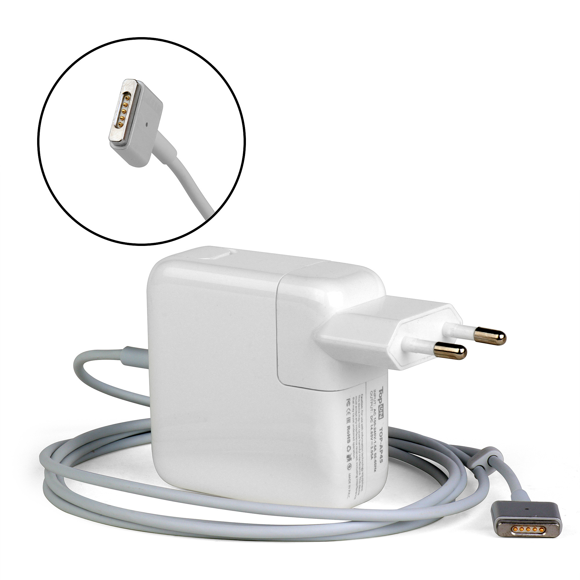 

Блок питания TopON для Apple 14.85V 3.05A (MagSafe2) 45W A1465, A1466, TOP-AP45