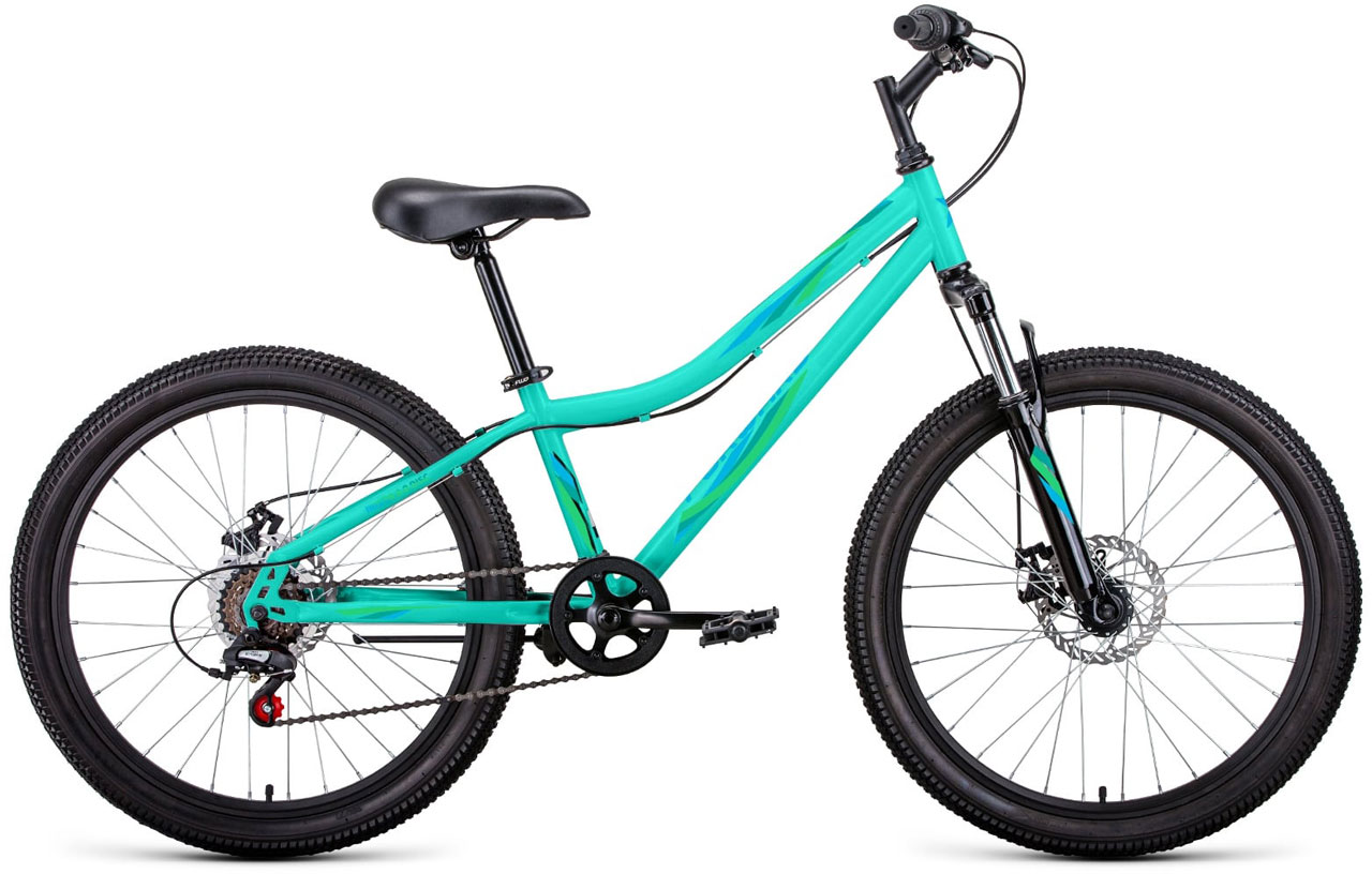 Велосипед Forward Iris 2.0 Disс 6Ск. 24 2022 Цвет мятный-зеленый женский велосипед merida crossway 10 lady год 2022 зеленый ростовка 20