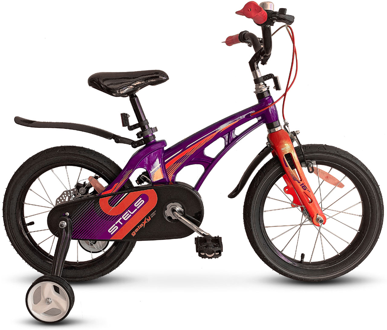 Велосипед Stels Galaxy 16 2022 Цвет фиолетовый-красный