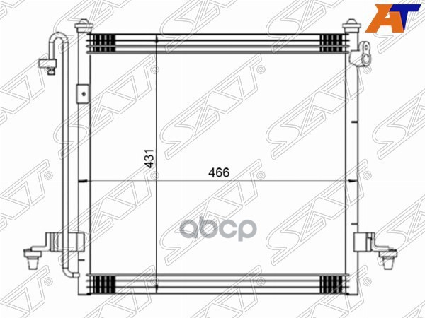 

Sat Радиатор Кондиционера Mitsubishi L200 05- SAT STMBS23940