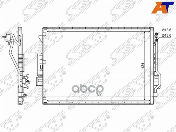 

SAT Радиатор кондиционера MERCEDES S-CLASS W221 06-