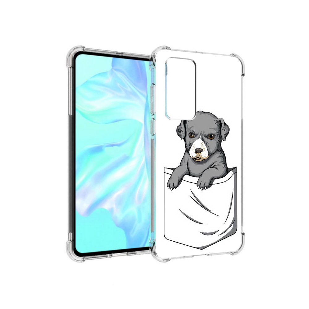 

Чехол MyPads Tocco для Huawei P40 собачка в кармане, Прозрачный, Tocco
