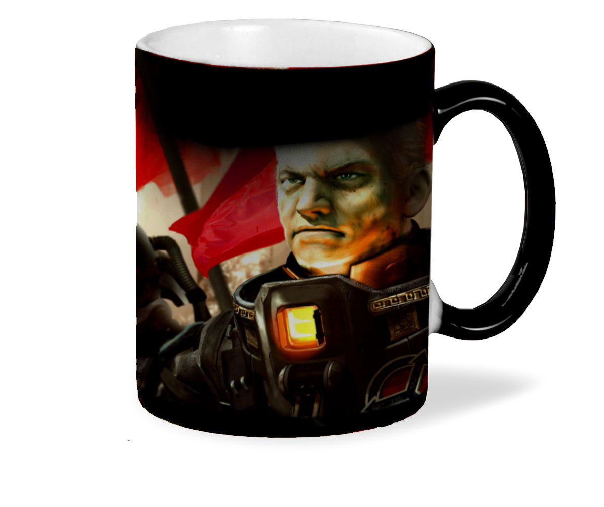 

Кружка хамелеон черный CoolPodarok killzone liberation Без каски