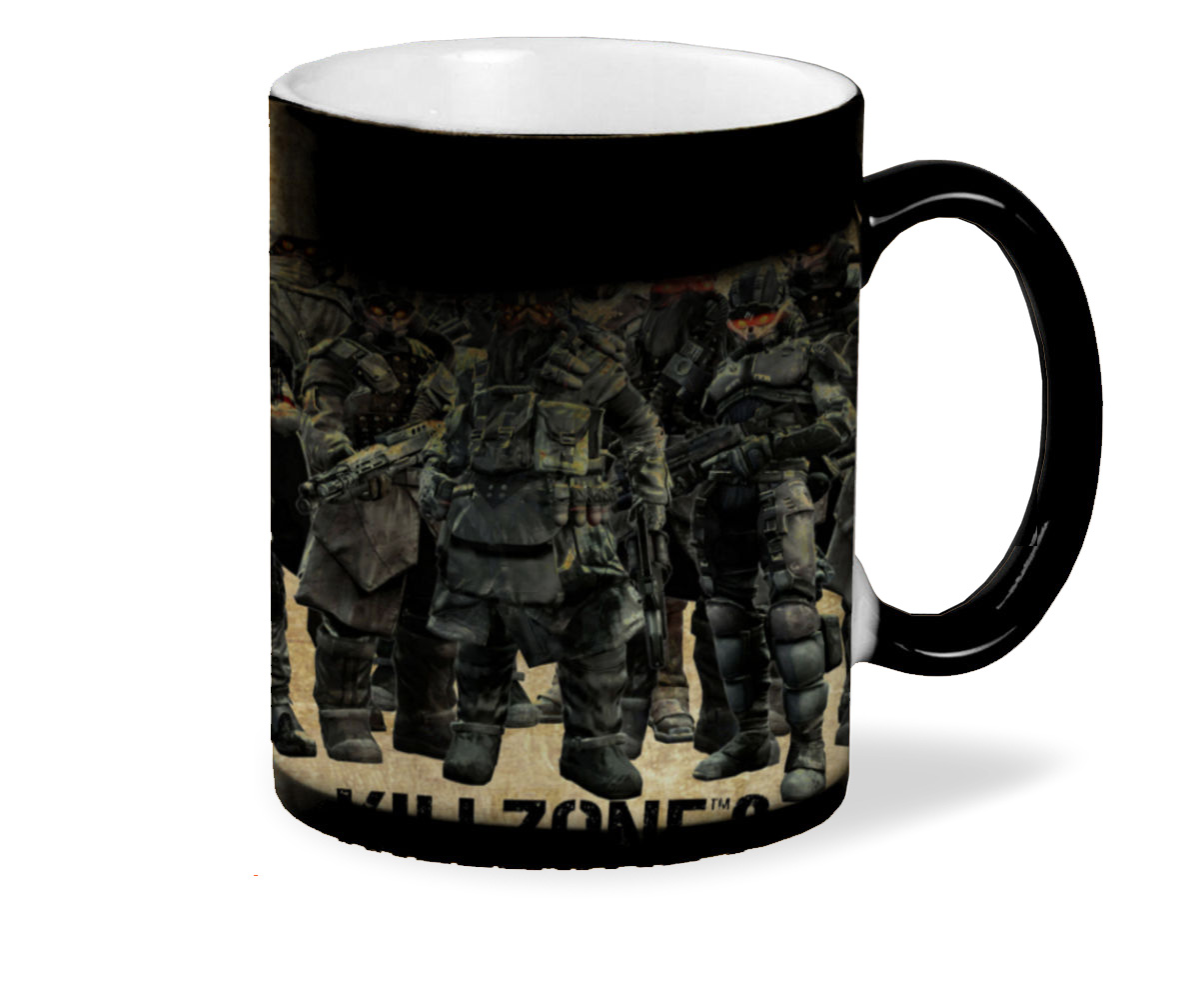 

Кружка хамелеон черный CoolPodarok Killzone 2 Infantry Солдаты в экипировке