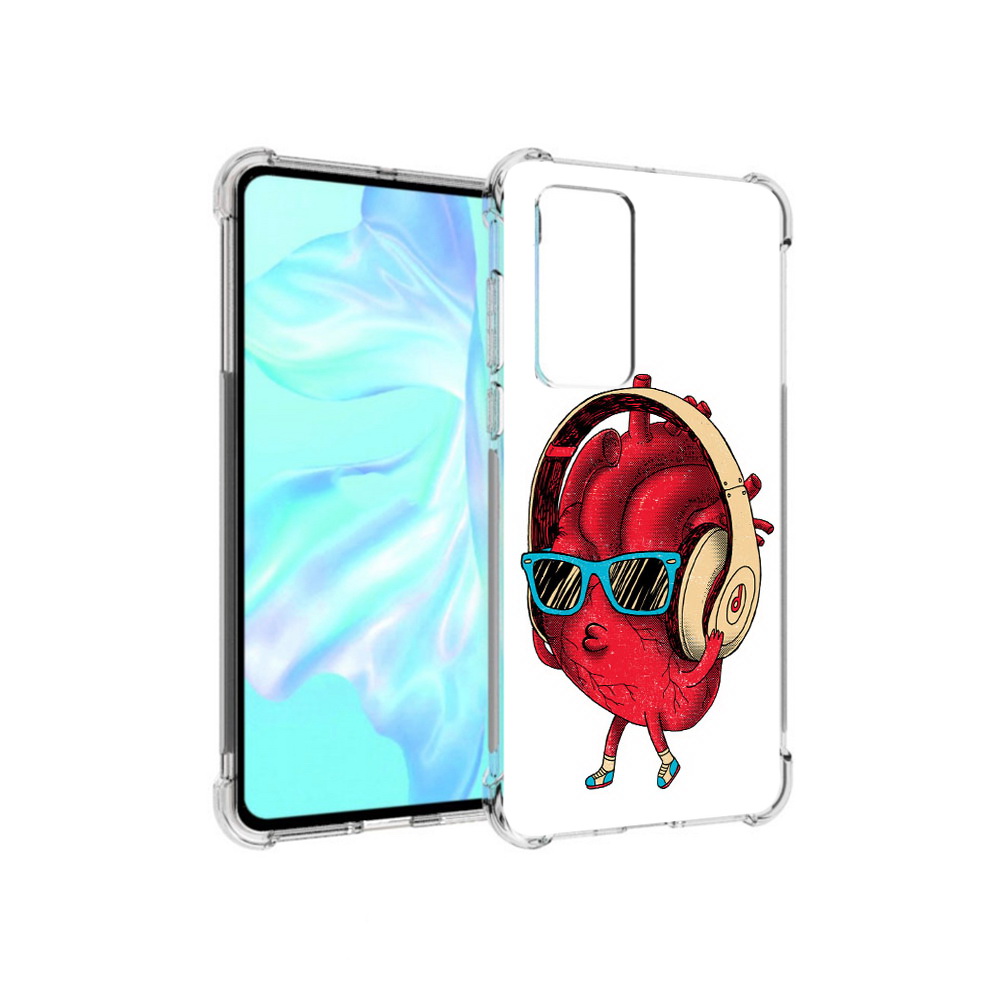 Чехол MyPads Tocco для Huawei P40 слушай сердце