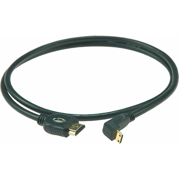 HCL-HA-010 Кабель HDMI, прямой/угловой, 1м, Klotz