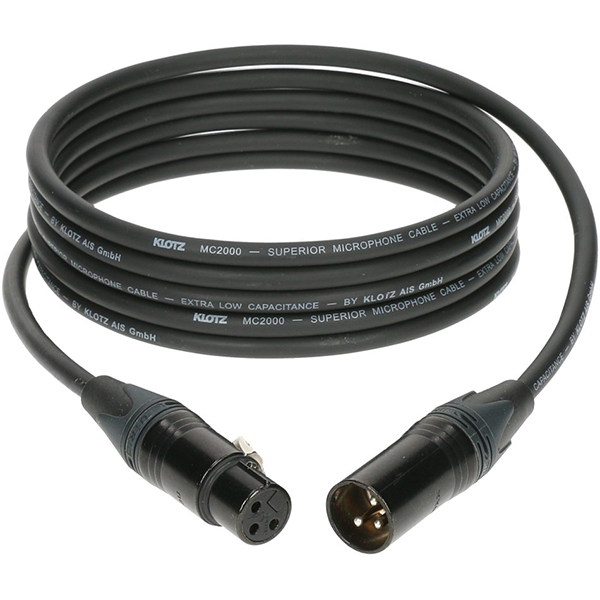 

M2FM1-0500 M2 Кабель микрофонный XLR, 5м, Klotz, Черный