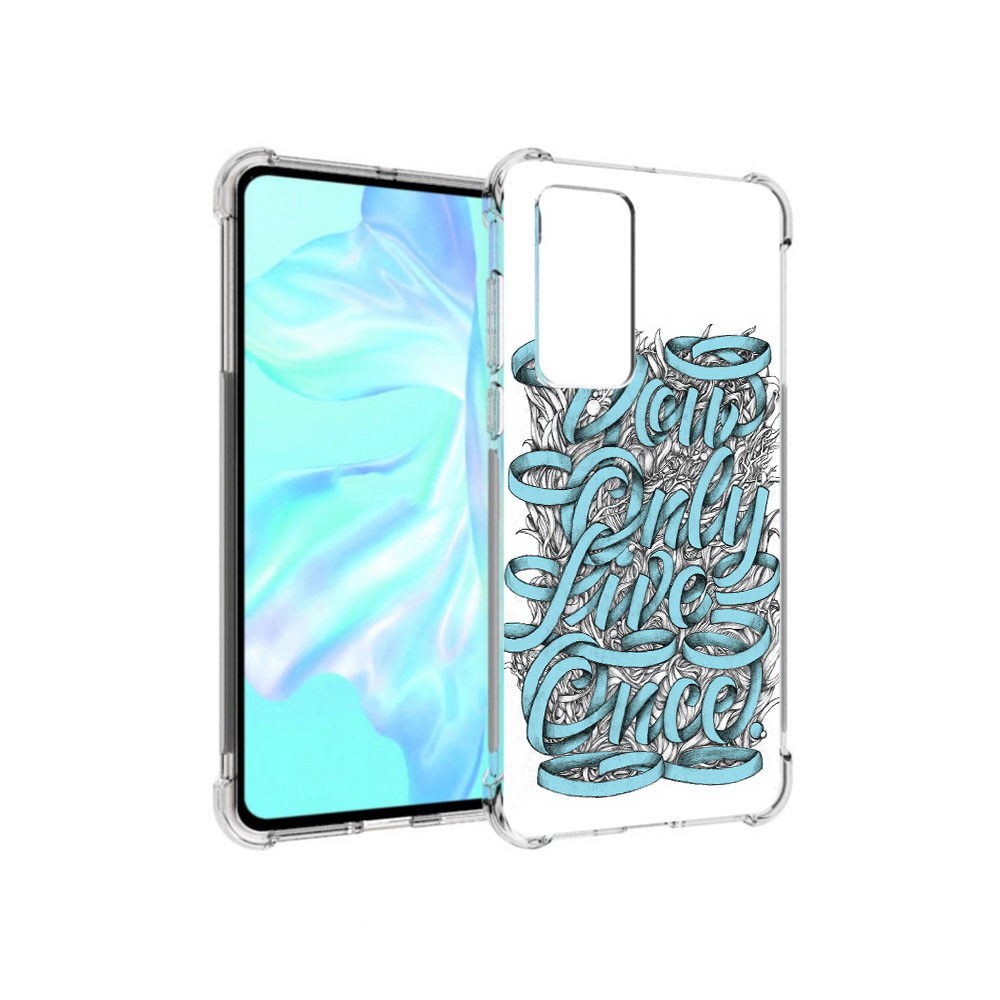 

Чехол MyPads Tocco для Huawei P40 слова из ленты абстракция, Прозрачный, Tocco