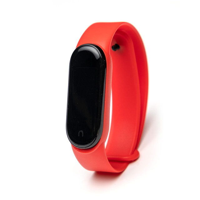 фото Смарт часы для фитнеса smart band 6 красные nobrand