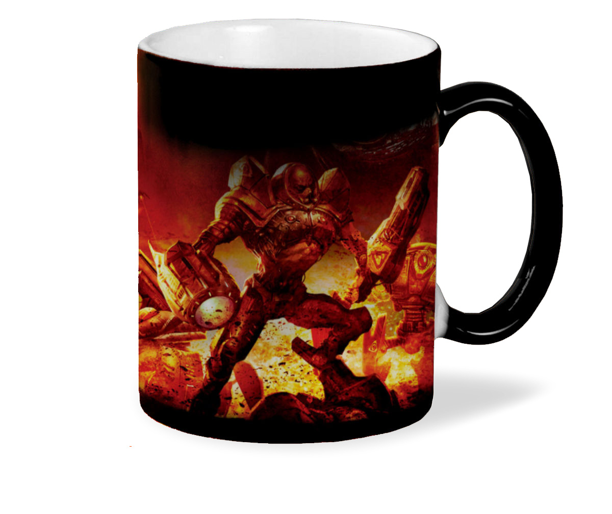 

Кружка хамелеон черный CoolPodarok command and conquer 3 kanes wrath Киборги