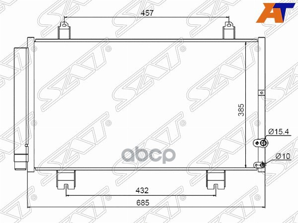 

Радиатор Кондиционера Lexus Gs300/350/430/460/450H 05-/Mark X Grx12#/Reiz 04-09