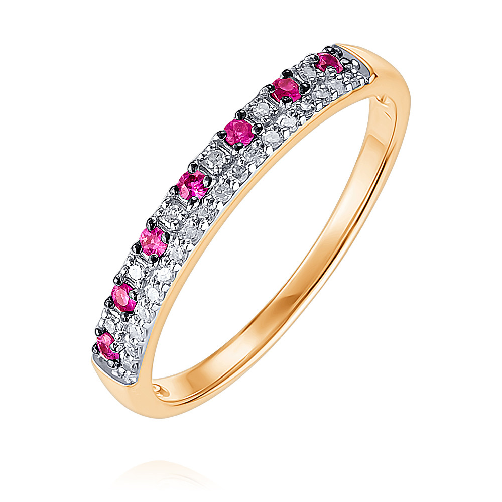 

Кольцо из золота р. , ADAMAS 14038700/01-А50ДЧ-431, бриллиант/рубин, 14038700/01-А50ДЧ-431