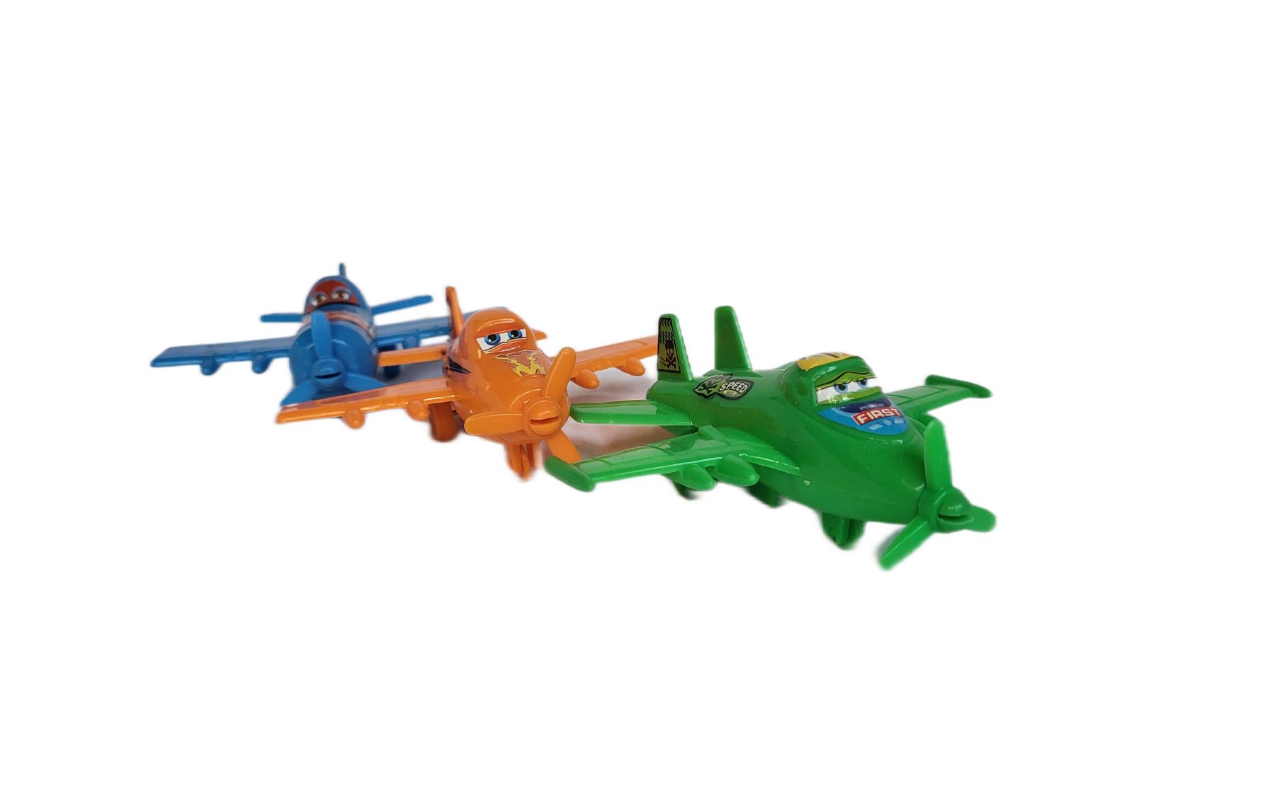 

Самолеты с глазками MSN Toys инерционные в наборе 3 шт, Зеленый;оранжевый;синий