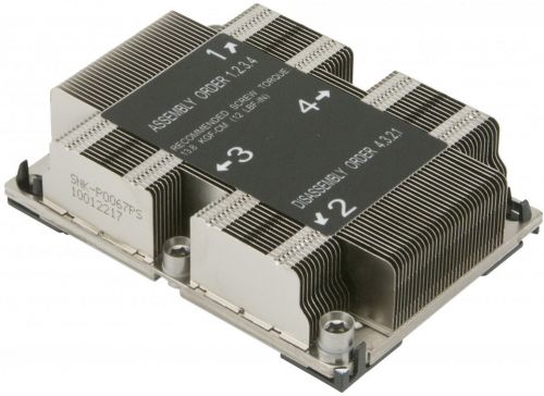 фото Радиатор охлаждения пк supermicro heatsink 1u snk-p0067ps x11 purley platform