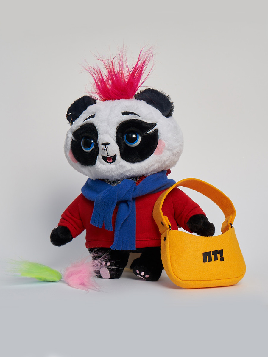 Мягкая игрушка Панда Фрайди со сменными прическами и аксессуарами я большая панда