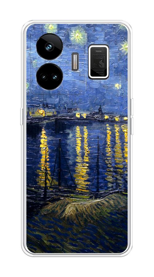 

Чехол на Realme GT Neo 5 5G/GT 3 "Звездная ночь над Роной", Синий;желтый, 2513650-4