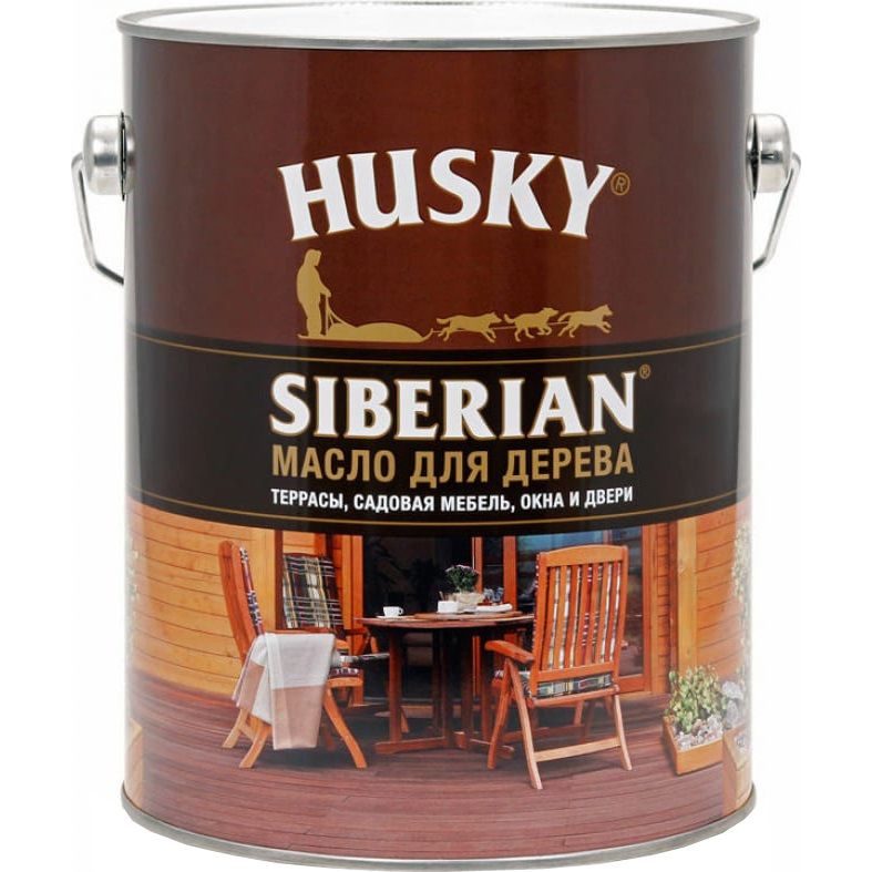 Масло Husky Siberian для дерева, 2,7 л масло husky siberian для дерева 900 мл